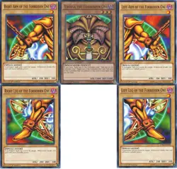 Yu-Gi-Oh! Exodia the Forbidden One Set YGLD Ultra Rare 5 Card - Image 1