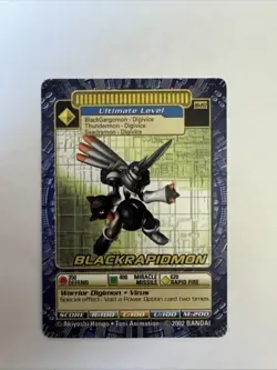 Bandai Digimon Trading Card Series 6 BlackRapidmon Bo-283 - Image 1