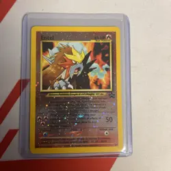 Pokemon Card - Entei #34 Black Star WOTC Movie Promo Reverse Holo - Image 1