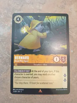 Bernard - Brand-New Agent - 2/204 Rare Into the Inklands Lorcana English Card - Image 1