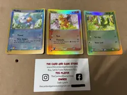 Pokemon Promo Torchic Mudkip Treecko Black Star Pokemon TCG Card - Image 1