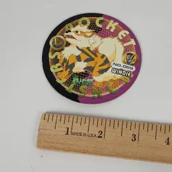 Vtg Arcanine Pokemon Menko Card Menco Game TCG Nintendo Japanese #130 US SELLER - Image 4