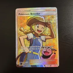 Pokemon Breeder TCG Full Art Shining Legends 73/73 Holo Card - Image 1