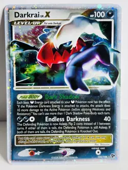 Pokemon DARKRAI LV. X Card GREAT ENCOUNTERS 104/106 Ultra Rare - Image 1