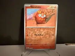 2025 Pokemon TCG Darumaka 013 S&V Black Bolt Reverse Holo Card NM+ - Image 1