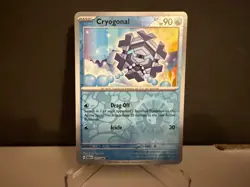 2025 Pokemon TCG Cryogonal 027 S&V Black Bolt Reverse Holo U Card NM+ - Image 1