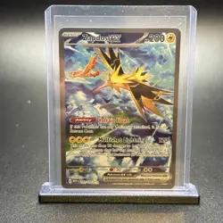 Pokemon TCG SV: Scarlet & Violet 151 Zapdos ex #202/165 w/ FREE Card Stand - Image 1