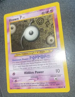 UNOWN P 58/105 - Neo Destiny - 1995-2000 - VINTAGE WotC Pokemon CARD - LP - Image 1