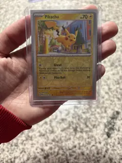 Pokemon Pikachu TCG SV-Paldean Fates #18/91 Reverse Holo Common Card And Regular - Image 1