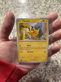 Pokemon Pikachu TCG SV-Paldean Fates #18/91 Reverse Holo Common Card And Regular - Image 3