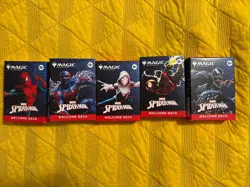 2025 SDCC MAGIC THE GATHERING MTG MARVEL SPIDER-MAN WELCOME DECK COMPLETE SET - Image 1
