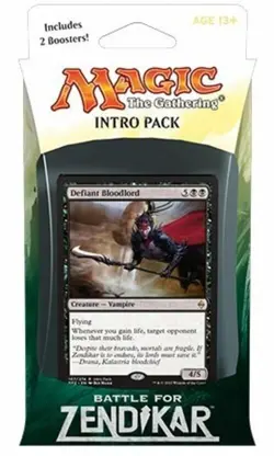 Magic the Gathering: MTG Battle for Zendikar: Intro Pack / Theme Promo Black - Image 1