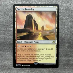 Sacred Foundry - EOE #256 NM Non-Foil - MTG Edge of Eternities Shock Land - Image 1