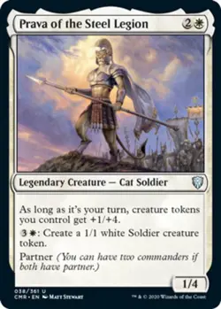 1 x Prava of the Steel Legion - Commander Legends - NM-Mint - MTG - Image 1