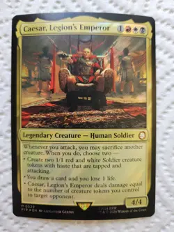 Caesar, Legions's Emperor Surge Foil MTG Fallout PIP 529 NM Unplayed - Image 1