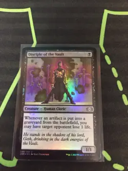 MTG Magic The Gathering Disciple Of The Vault Foil 2XM Black Combo Commander - Image 1