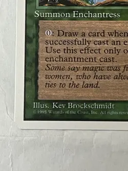 1x Verduran Enchantress Light Play, English 4th Edition MTG Magic - Image 5