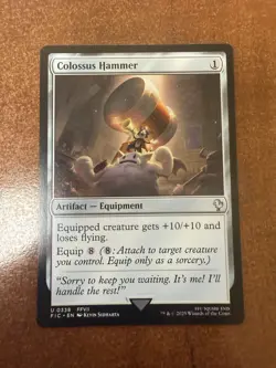 DDcards 🇨🇦 Mtg Magic Final Fantasy Commander Colossus Hammer - Image 1