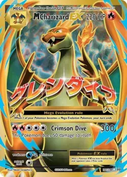 Pokemon M Charizard EX (Full Art) NM 1st Edition Normal XY - Evolutions - Image 1