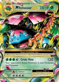 Pokemon M Venusaur EX NM 1st Edition Normal XY - Evolutions - Image 1