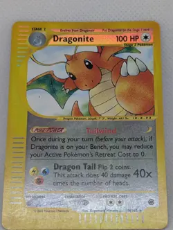 Dragonite 009/165 Expedition Base Set Reverse Holo Rare Pokemon TCG Nintendo - Image 3