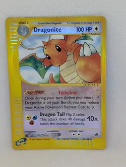 Dragonite 043/165 Expedition Base Set Reverse Holo Rare Pokemon TCG Nintendo MP - Image 1