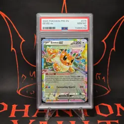 PSA 10 Eevee ex 075/131 Double Rare 2025 Pokemon Prismatic Evolutions - Image 1