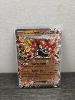 Hearthflame Mask Ogerpon ex 19/131 Pokemon TCG Prismatic Evolutions NM - Image 1