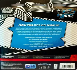 Pokemon TCG: Black Bolt SV10.5 (3 Pack) "Tech Sticker Collection" ~Sealed~ *NEW* - Image 3