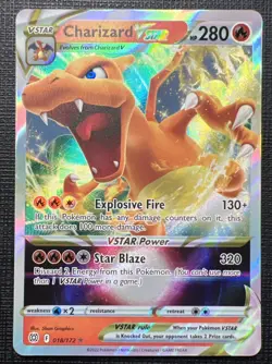 Charizard Vstar #018/172 Brilliant Stars NM/Near Mint Pokemon 2022 - Image 1