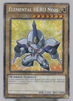 Yugioh 1x Elemental HERO Neos - BLMM-EN003 - Starlight Rare - 1st Edition - Image 1