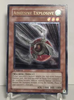 Adhesive Explosive SOI-EN011 Ultimate Rare 1st Edition Yugioh TCG - Image 1