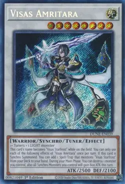 DUNE-EN039 Visas Amiritara Secret Rare 1st Edition NM Yugioh Card - Image 1