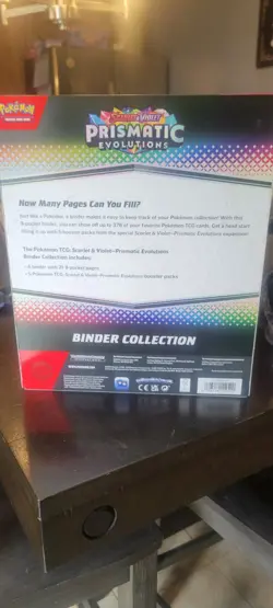 Pokemon Card Scarlet and Violet Prismatic Evolutions Binder Collection SEALED - Image 2