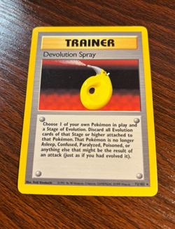 "Devolution Spray" - Pokemon Trading Card Game Base Set (72/102) Rare - Image 2