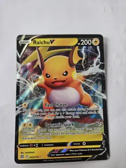 Raichu V 045/172 Promo card Prize Pack Series 3 Promo with Play! Pokemon stamp - Image 1