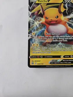 Raichu V 045/172 Promo card Prize Pack Series 3 Promo with Play! Pokemon stamp - Image 4