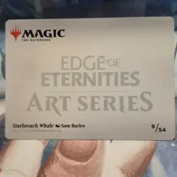 #9 Starbreach Whale ART SERIES GOLD STAMPED Edge of Eternities MTG Card 9/54 - Image 2