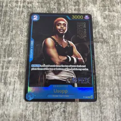 One piece Usopp P-049 Live Action Premium Collection English Card Foil - Image 1