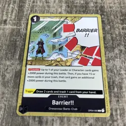 One Piece Card Game - Barrier!! - Gold Stamped Pre-Release - C - Promo - English - Image 1