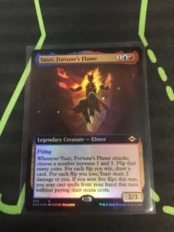 MTG Magic The Gathering Yusri, Fortune’s Flame Foil MH2 Rare Ext Art Izzet - Image 1