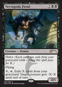 Necropolis Fiend - Foil - Clash Pack Promos #001/006 MTG Magic The Gathering - Image 1
