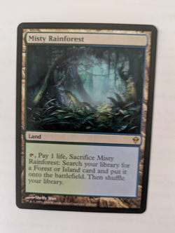 Misty Rainforest Zendikar MTG NM Free shipping with tracking - Image 1