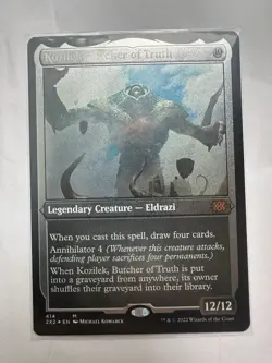 Slightly Played, English - 1 x MTG Kozilek, Butcher of Truth - Foil Etched Doubl - Image 1
