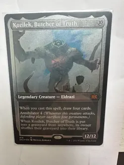 Slightly Played, English - 1 x MTG Kozilek, Butcher of Truth - Foil Etched Doubl - Image 2