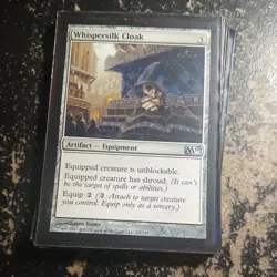 Whispersilk Cloak - Magic 2011 (M11) #221/249 MTG Magic The Gathering - Image 1