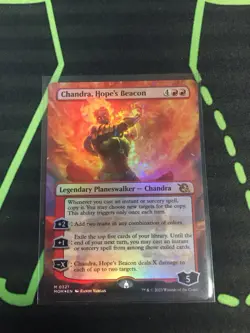 MTG Magic The Gathering Chandra, Hope’s Beacon Foil MOM Mythic Borderless - Image 1