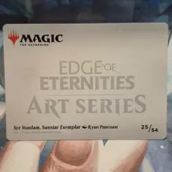 Syr Vandam, Sunstar Exemplar ART SERIES GOLD STAMPED Edge of Eternities MTG Card - Image 2