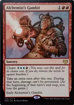 140/277 ALCHEMIST'S GAMBIT RARE INNISTRAD: CRIMSON VOW MTG CARD - Image 1