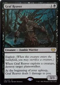 115/277 GRAF REAVER RARE INNISTRAD: CRIMSON VOW MTG CARD - Image 1